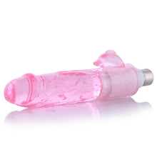 Dildo Pink mit Klitorisstimulation 3XLR-Anschluss für die Auxfun Basic Sexmaschine